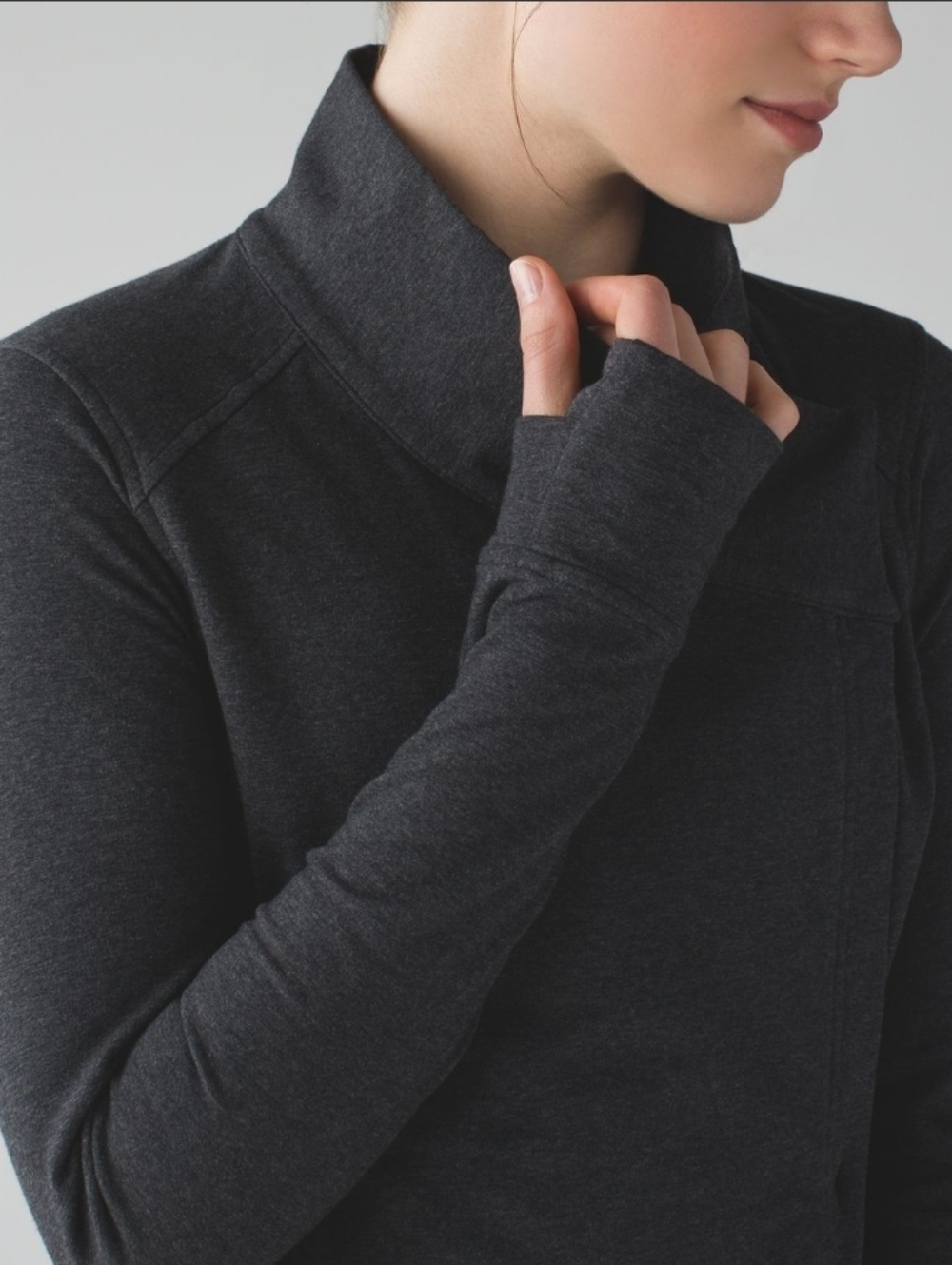 Lululemon Coast Wrap II - Heathered Black - Picture 4 of 12